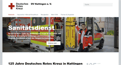 Desktop Screenshot of drk-hattingen.de